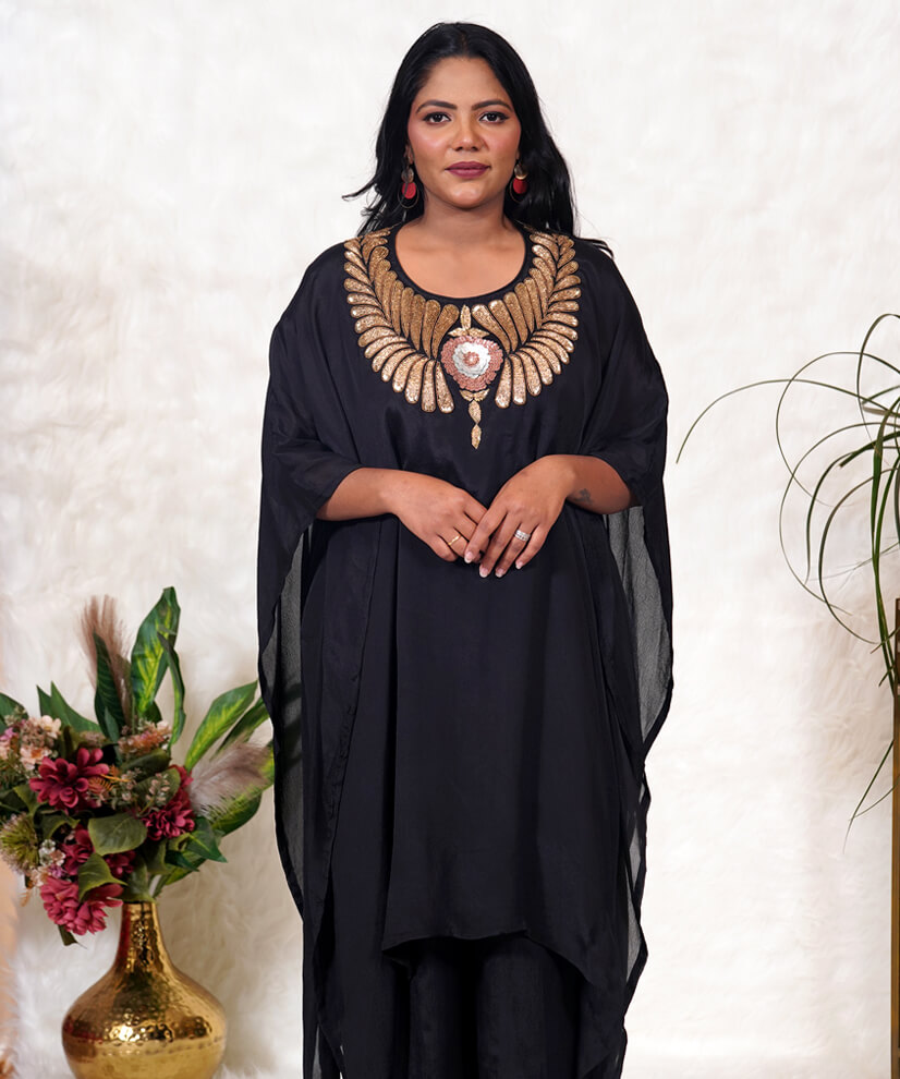 Midnight Glam Viscose Georgette Co-ord Set
