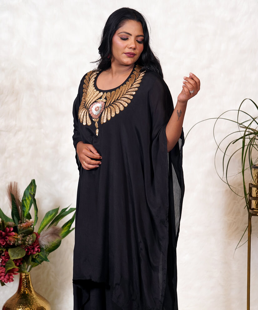 Midnight Glam Viscose Georgette Co-ord Set - Image 3